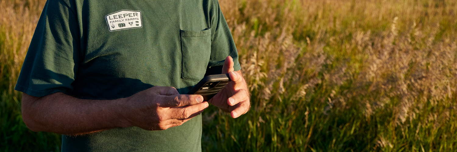 man looking at his phone
